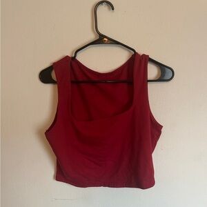 Elegant Red Crop Top for Women